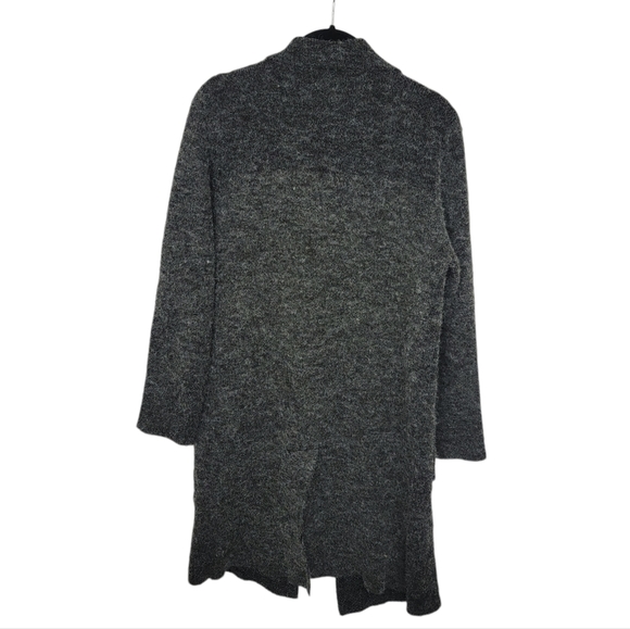 Monteau Long Gray Open-Front Cardigan - Picture 2 of 4